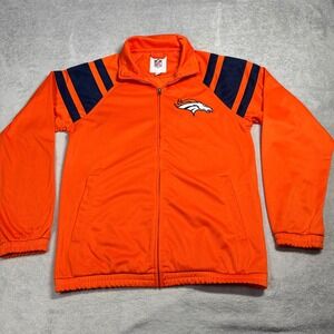 NFL Denver‎ Broncos Track Jacket Mens Medium Orange Full Zip G-III Apparel Gear